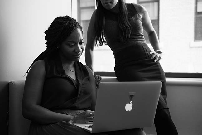 Women Watching Computer